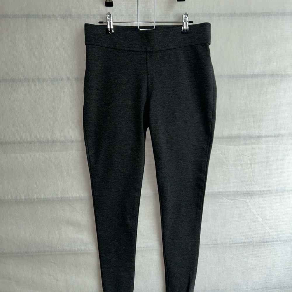 Lauren Ralph Lauren (LRL) Women's Gray Ponte Leggings - Size Medium